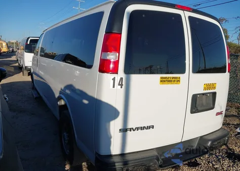 2023 GMC Savana Passenger Rwd 3500 Extended Wheelbase Ls from USA, damaged, VIN 1GJZ7NFP0P1101492